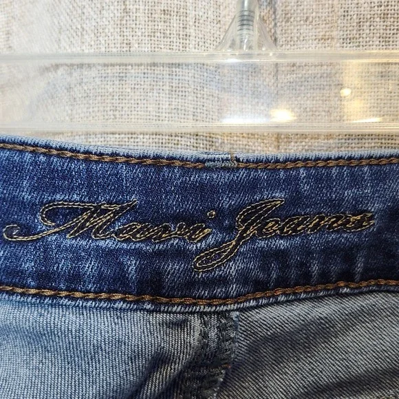 Mavi Angie Mid-Rise Denim Jeans Women's 30/28 Blue‎ Medium Wash Slim Straight - Picture 3 of 9